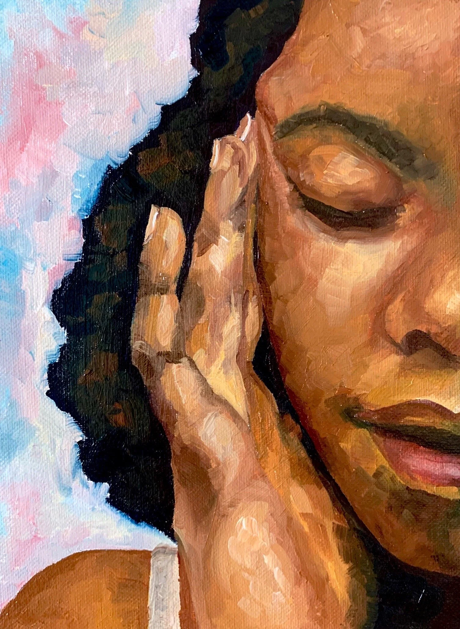 'Black Lives Matter.' a4 Oil on Canvas