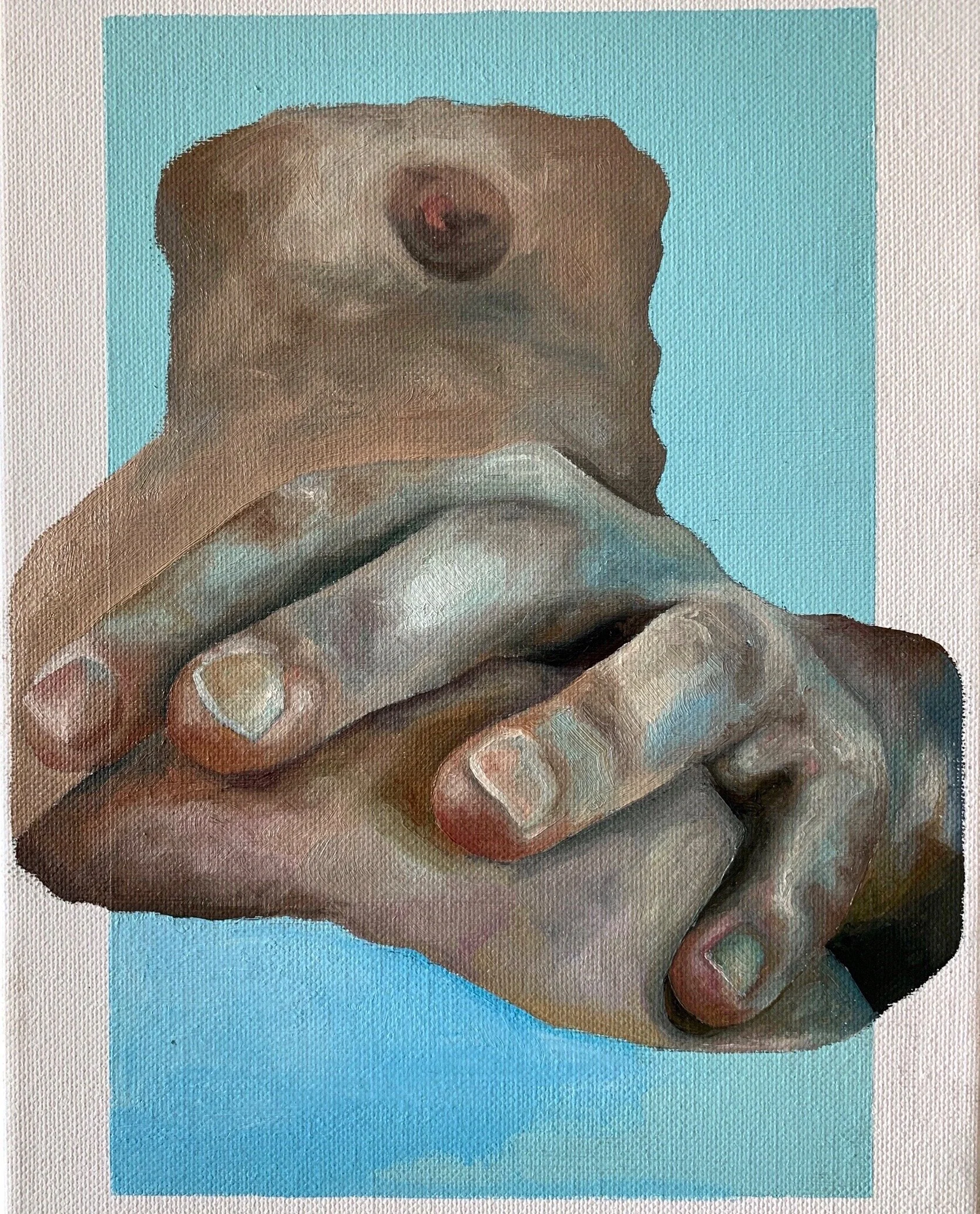 'Placement' a4 Oil & Acrylic on Canvas