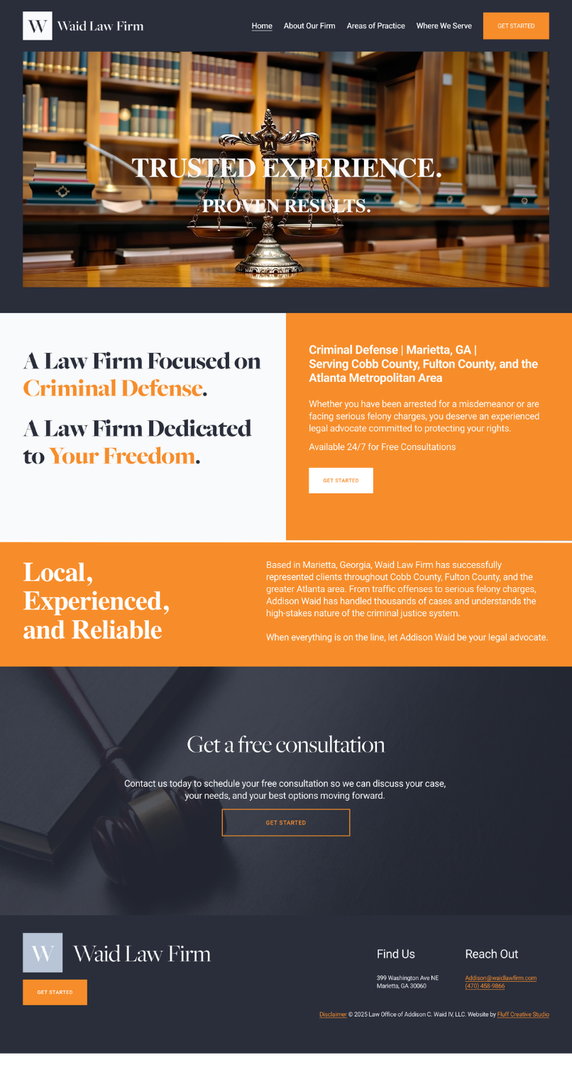 Waid Law Firm Portfolio Showcase