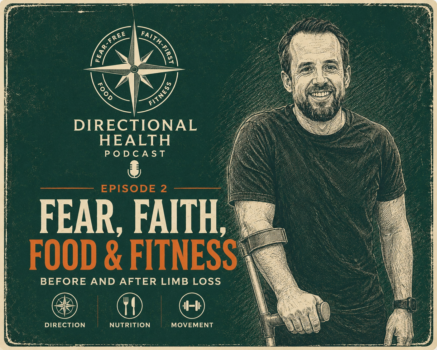 Fear, Faith &amp; Food &amp; fitness before and after limb loss