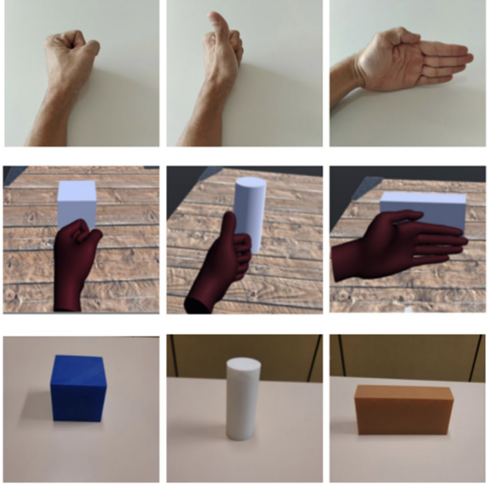 Hand-as-a-prop: using the hand as a haptic proxy for manipulation in virtual reality