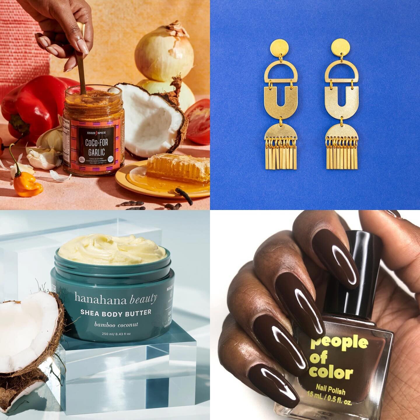 We have compiled our favorite black owned, women owned brands and creatives. Some we know personally, some we want to know, and we want YOU to get to know and love them all&hellip;
Jewelry, art, beauty, and food this group of bad ass ladies got you c
