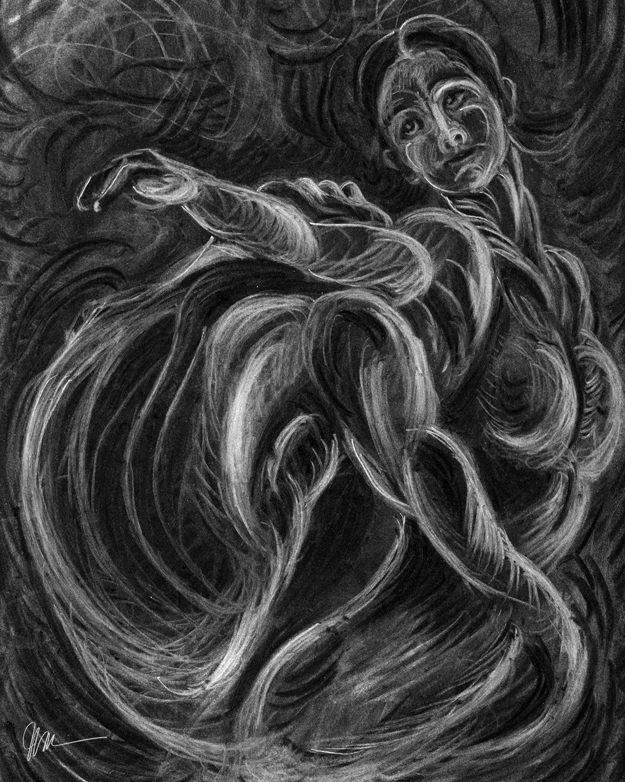 Figure Drawing in Charcoal by Ioana Friedman, 2025