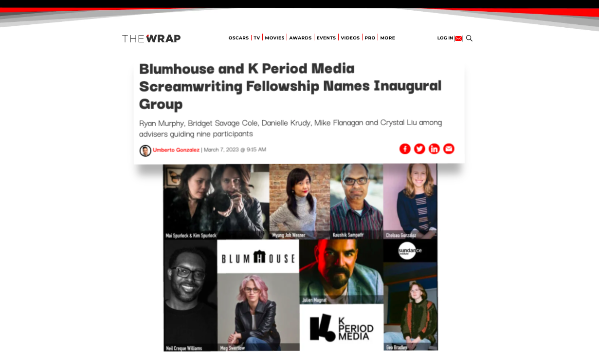 The Wrap   Blumhouse x K Period Media Screamwriting Fellowship