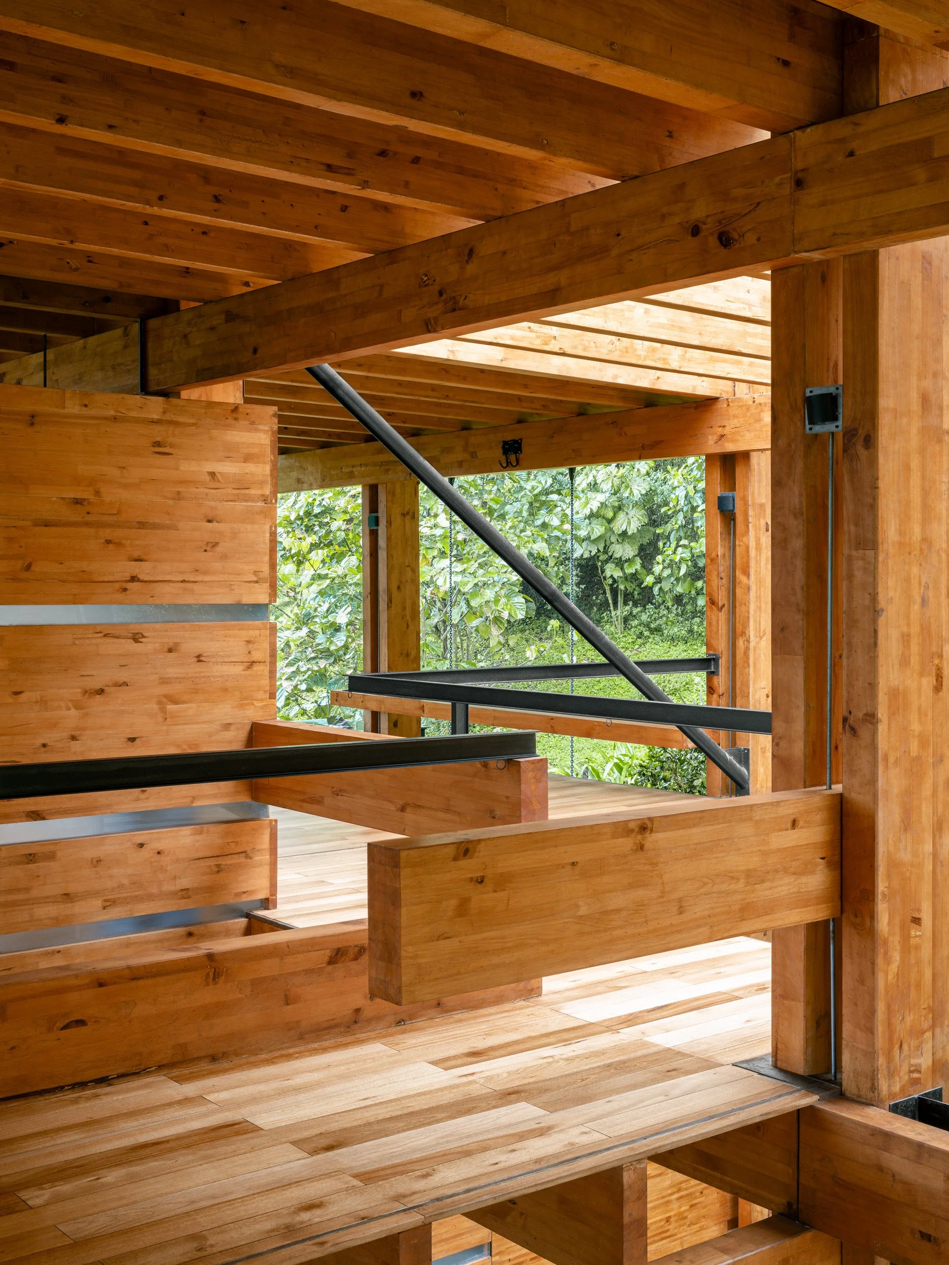 House Taller General Jose María Sáez Ecuador Andes timber frame nature Mindo pitaya botanic garden