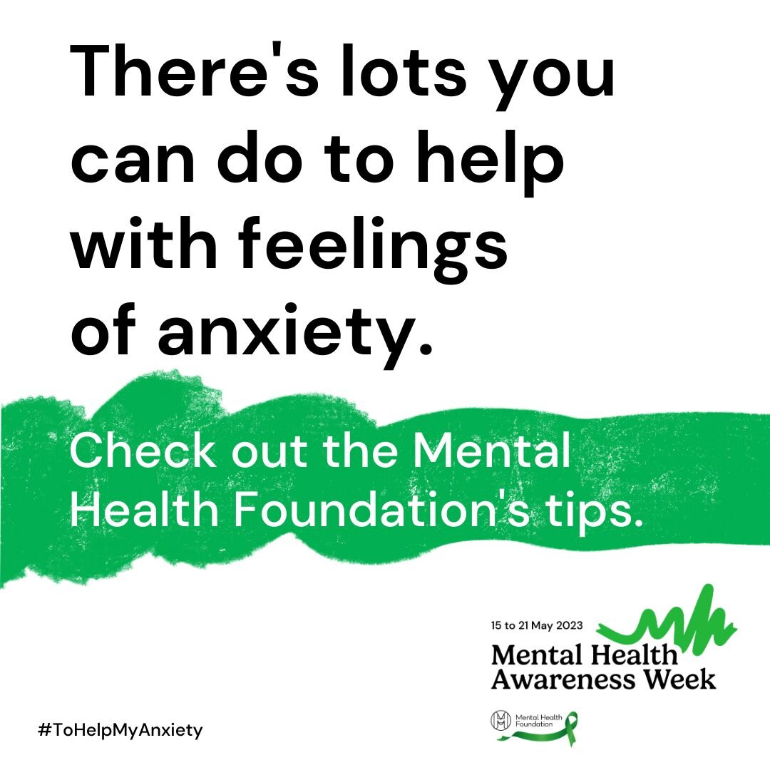 There are lots of things you can do to help with feelings of anxiety. Check out Mental Health Foundation's tips: https://www.mentalhealth.org.uk/mhaw/tips #MentalHealthAwarenessWeek #ToHelpMyAnxiety