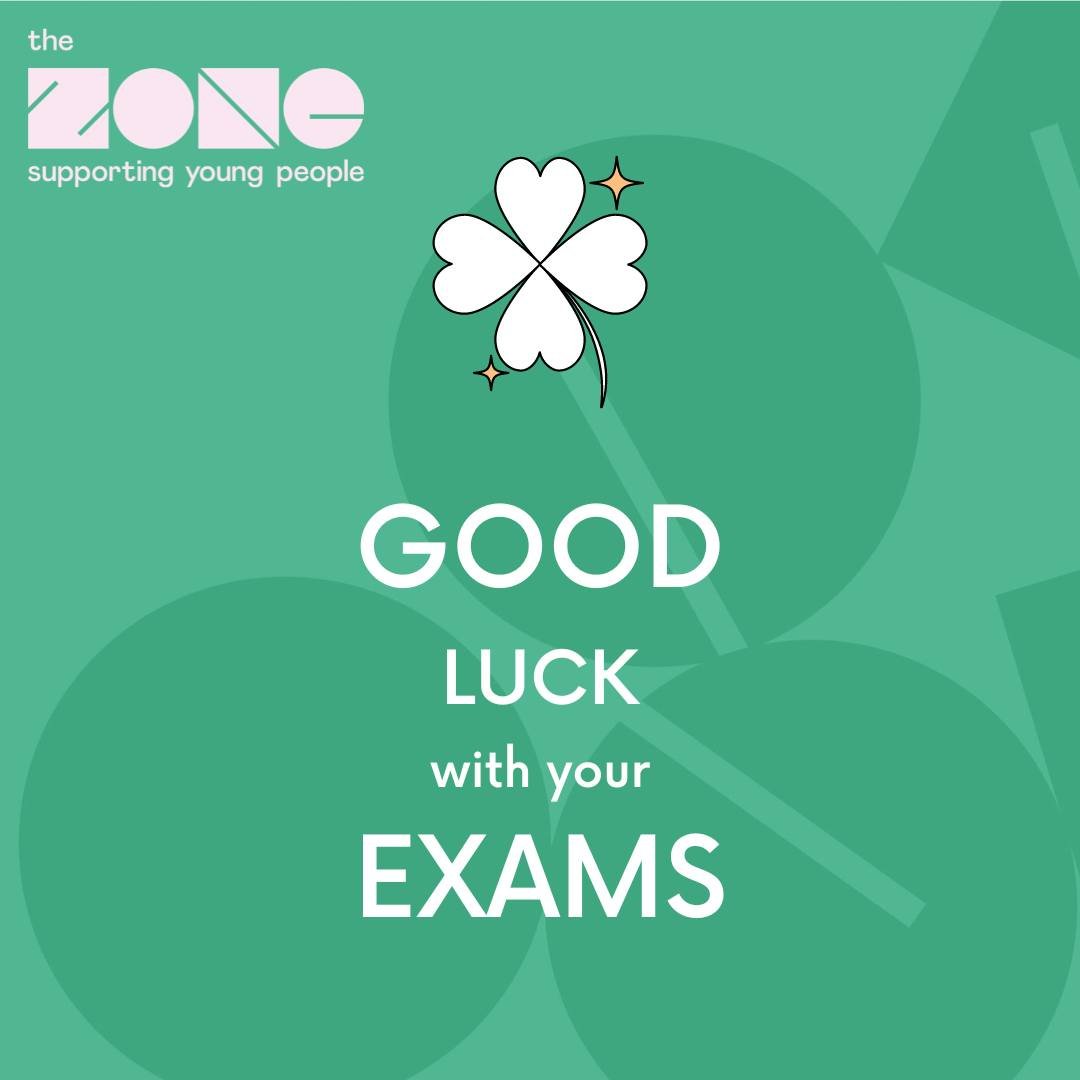 Good luck to everyone starting their exams this week! 🍀

If you're worried about sitting your exams, or any other issues, our Youth Support Workers are here to help all through the week.

Drop in, call us on 01752 206626 or email info@thezoneplymout