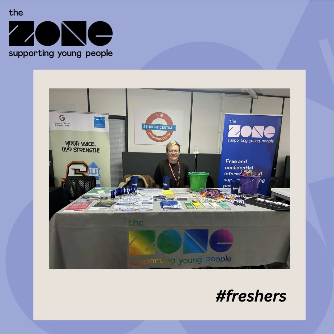 We&rsquo;re at City College Plymouth Freshers&rsquo; Fayre today until 2pm! Come and find us in The Underground CityPlym for some freebies and to learn more about the support we can offer you.

#Freshers