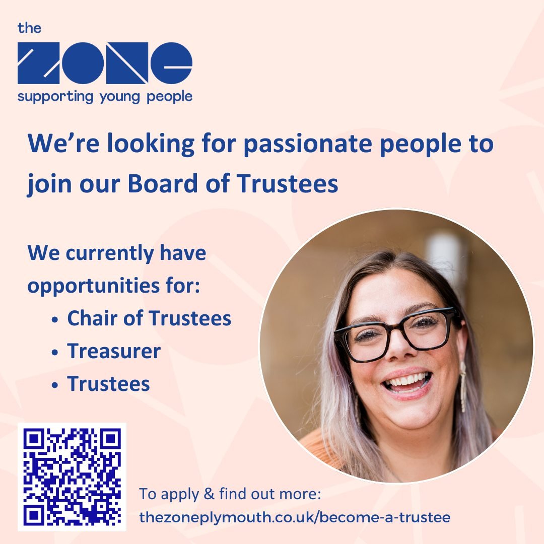 Help guide our organisation and create lasting impact for young people in Plymouth.

We&rsquo;re currently recruiting for Chair of Trustees, Treasurer, and Trustee roles to join our Board and help shape the future of our charity.

These voluntary rol