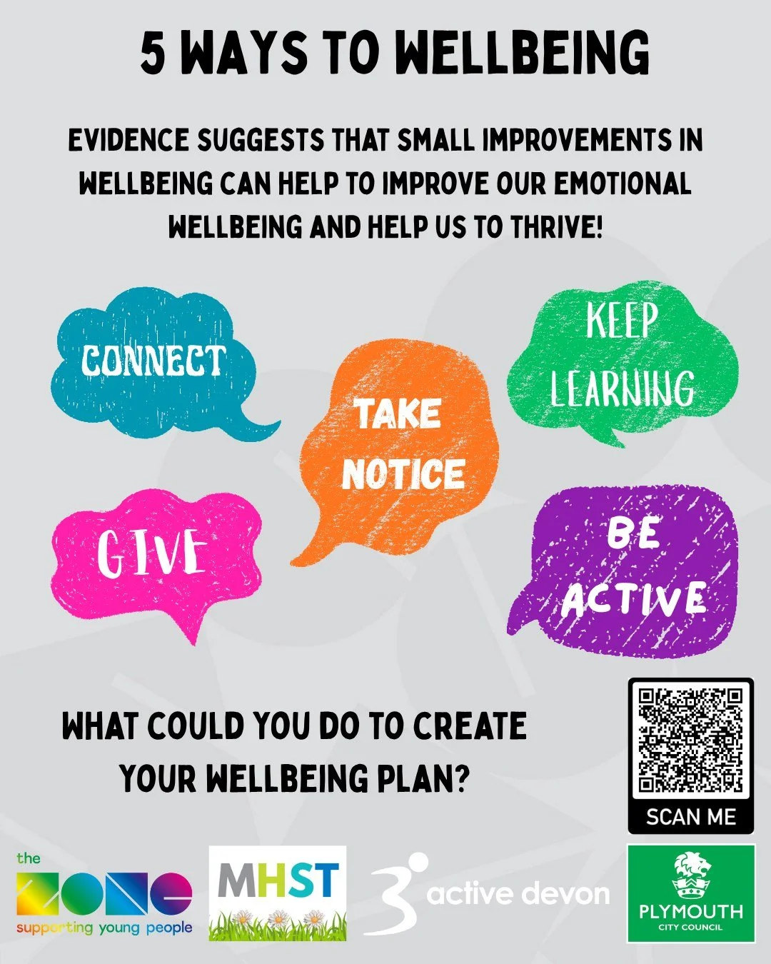 Big feelings? Busy schedules? Time to take action.

Launching our new 5 Ways to Wellbeing School Resource Pack for Mental Health Awareness Week 2026.

This year&rsquo;s theme is Action - and every small step counts. Help young people build their own 