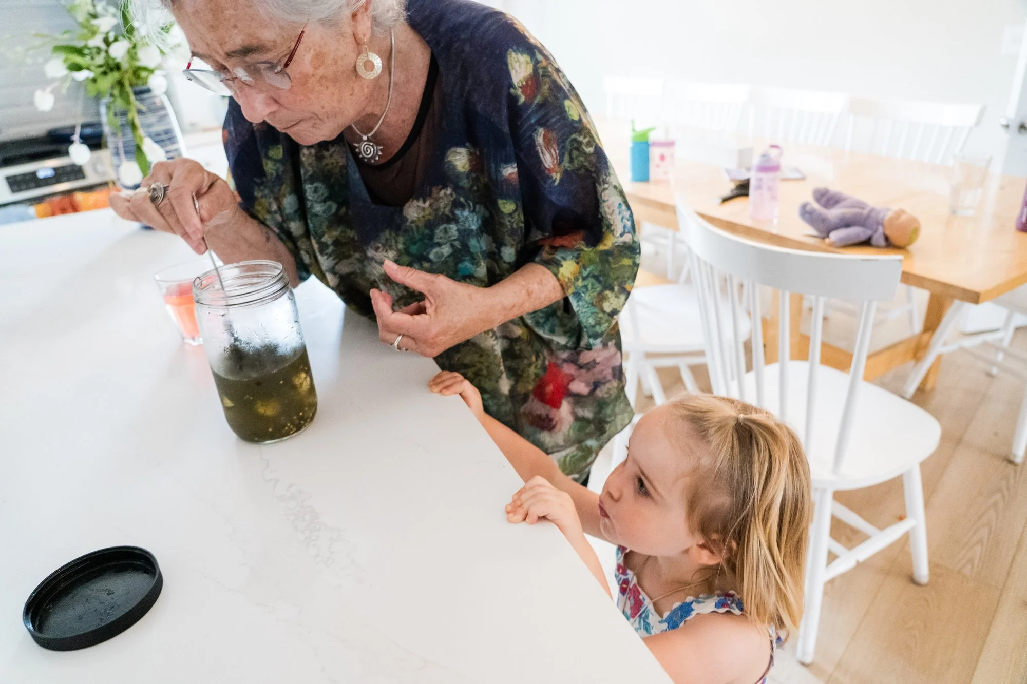 So you're having an extended family photo session, and you've gotten all the cute group photos and pictures of grandma with her kids and grandkids. What next?...

Well, if your family happens to spend most of their time laughing  around the kitchen i