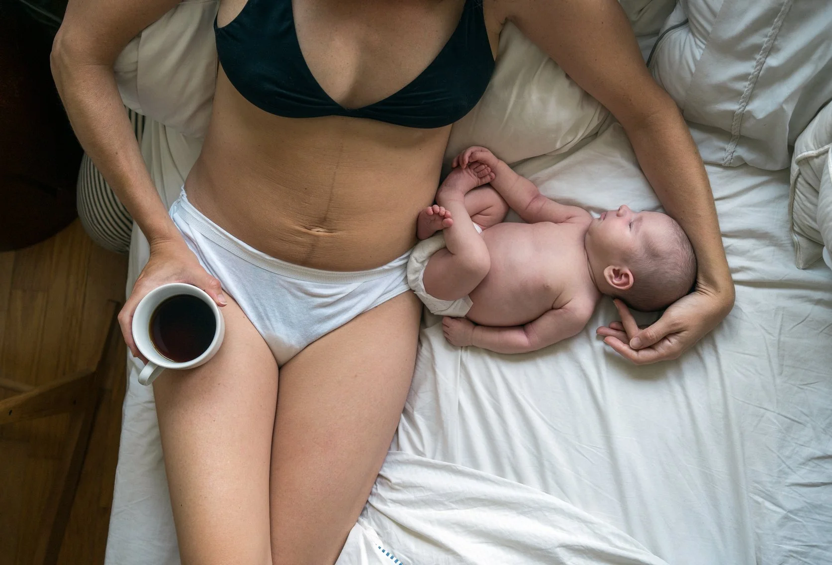 Postpartum doula supporting a new family in their Tampa home