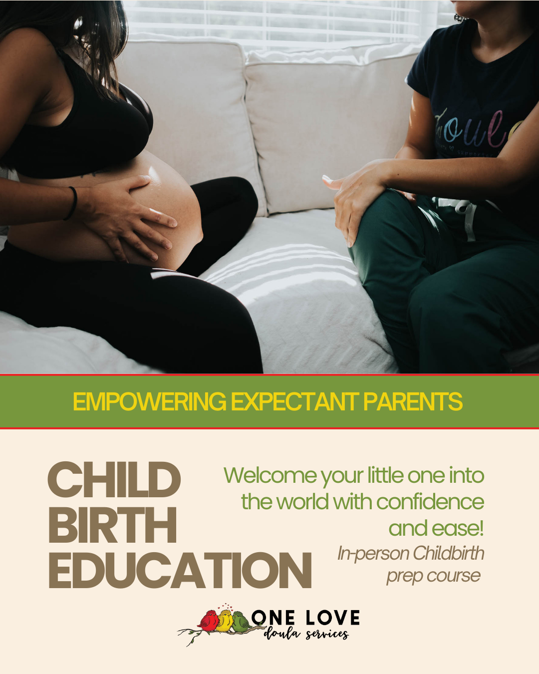 pregnant mom holding belly