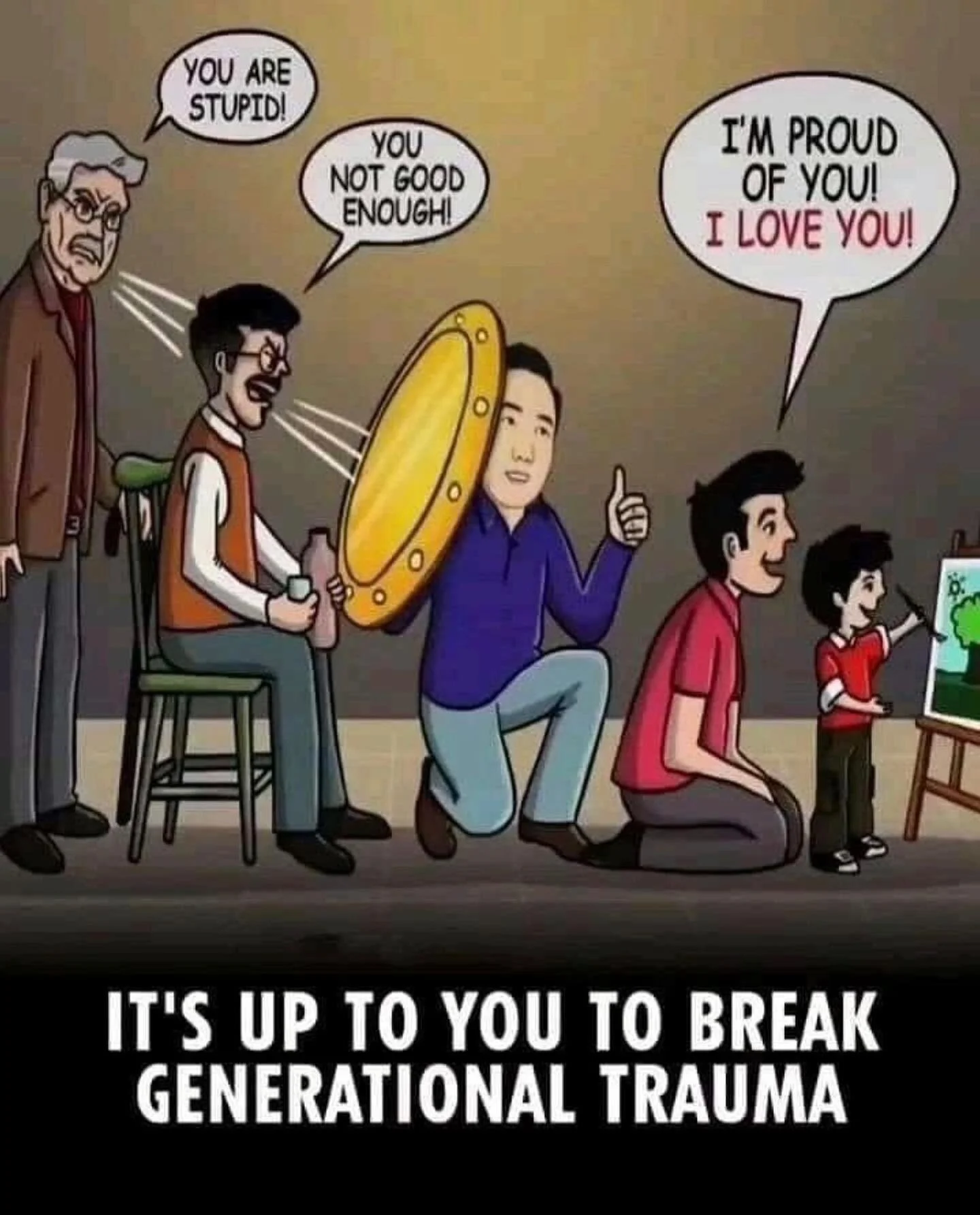 Sometimes we can carry the trauma that began with our ancestors. Let&rsquo;s begin to break the cycle. 
#breakthecycle #generationaltrauma #itsokaynottobeokay #trauma #ptsd #selfcare #counselling