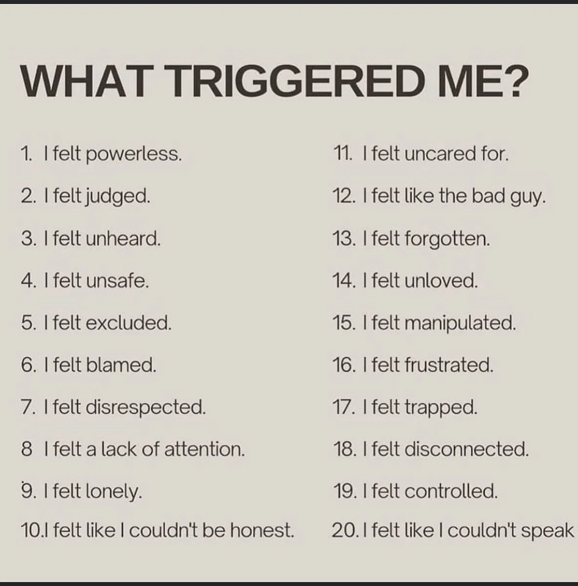 Understanding your triggers leads to empowerment and acceptance  #itsokaynottobeokay #empowerment #acceptance #acceptyourself #ptsd #cptsd #trauma #abuse #counselling #counsellor