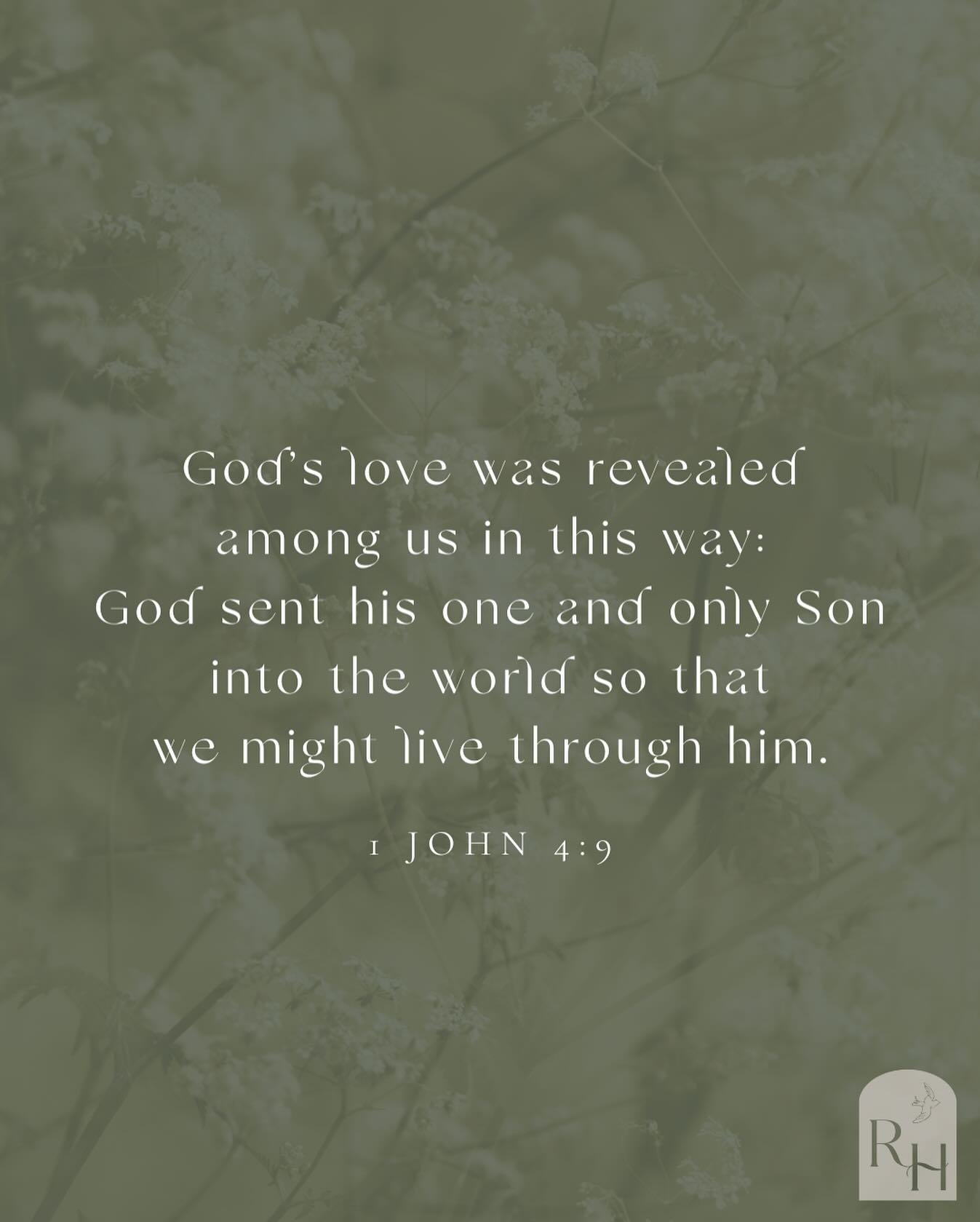 M O N D A Y  R E S T
God&rsquo;s love was revealed among us in this way: God sent his one and only Son into the world so that we might live through him.
1 JOHN 4:9
.
.
Restored Home works alongside the Church to equip and lead women shattered by betr