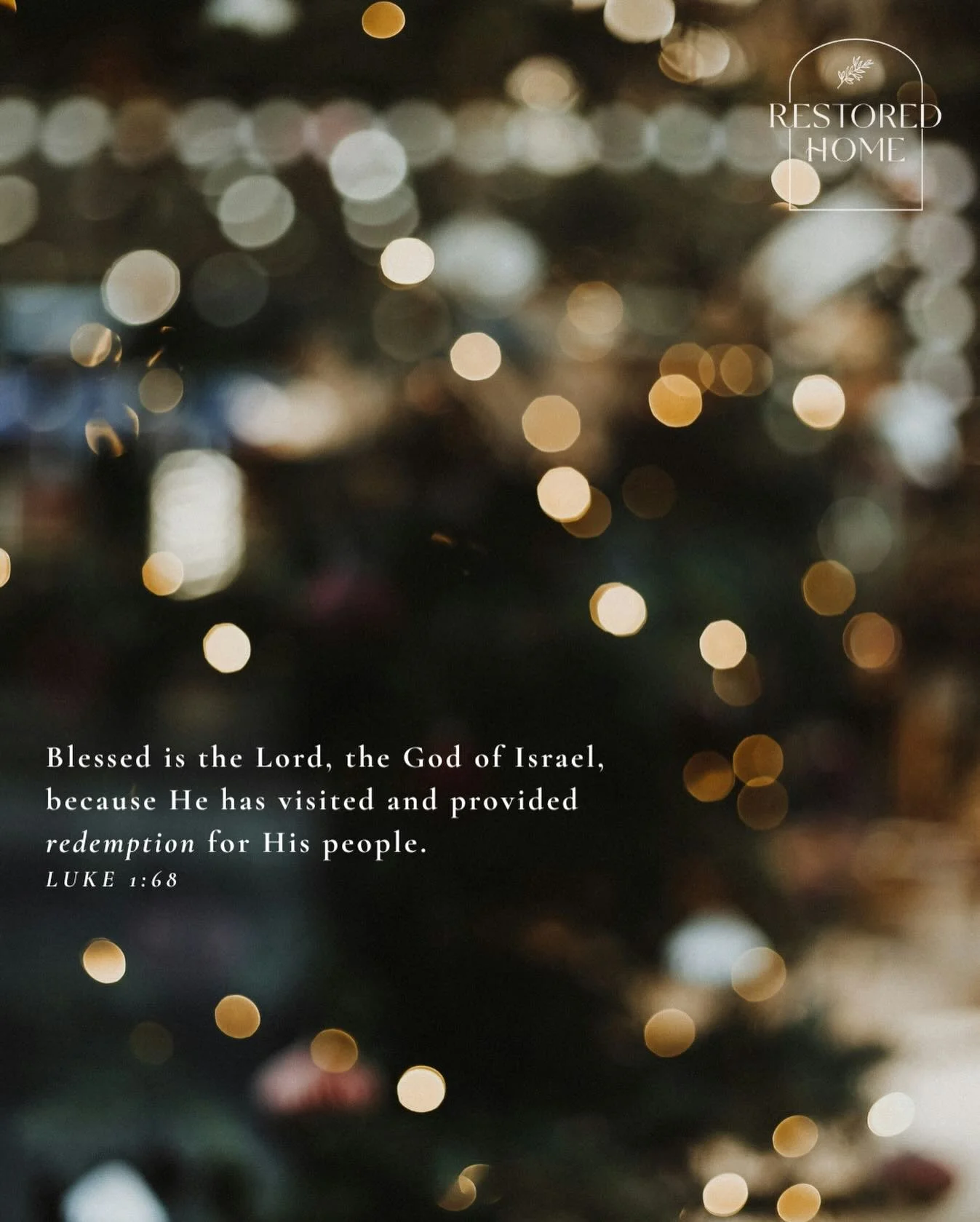M O N D A Y  R E S T 
&hellip;Put your hope in the Lord,
for with the Lord is unfailing love
and with him is full redemption.
PSALM 130:7
.
Restored Home works alongside the Church to equip and lead women shattered by betrayal, abandonment and unwant