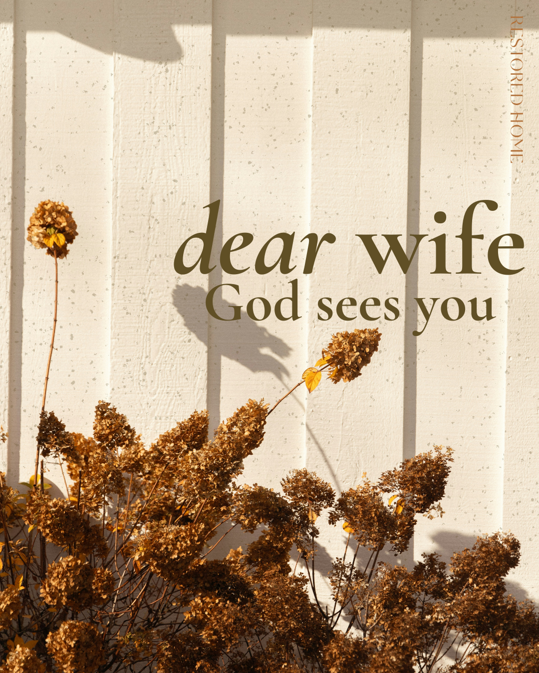 Dear Wife, God Sees You