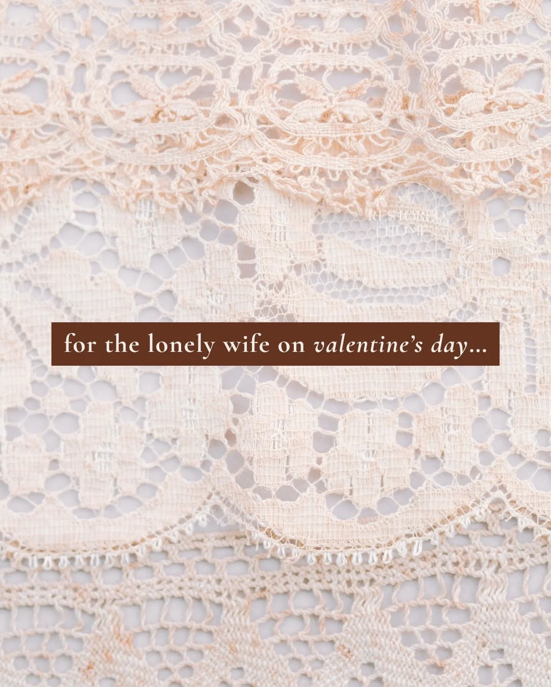 L O V E D
We know today might be lonely.

We know you may be feeling 
unloved, 
unwanted, 
unseen.

But that&rsquo;s just part of your story.

You are loved.

So very, very loved by our God whose love reaches to the heavens and whose faithfulness str