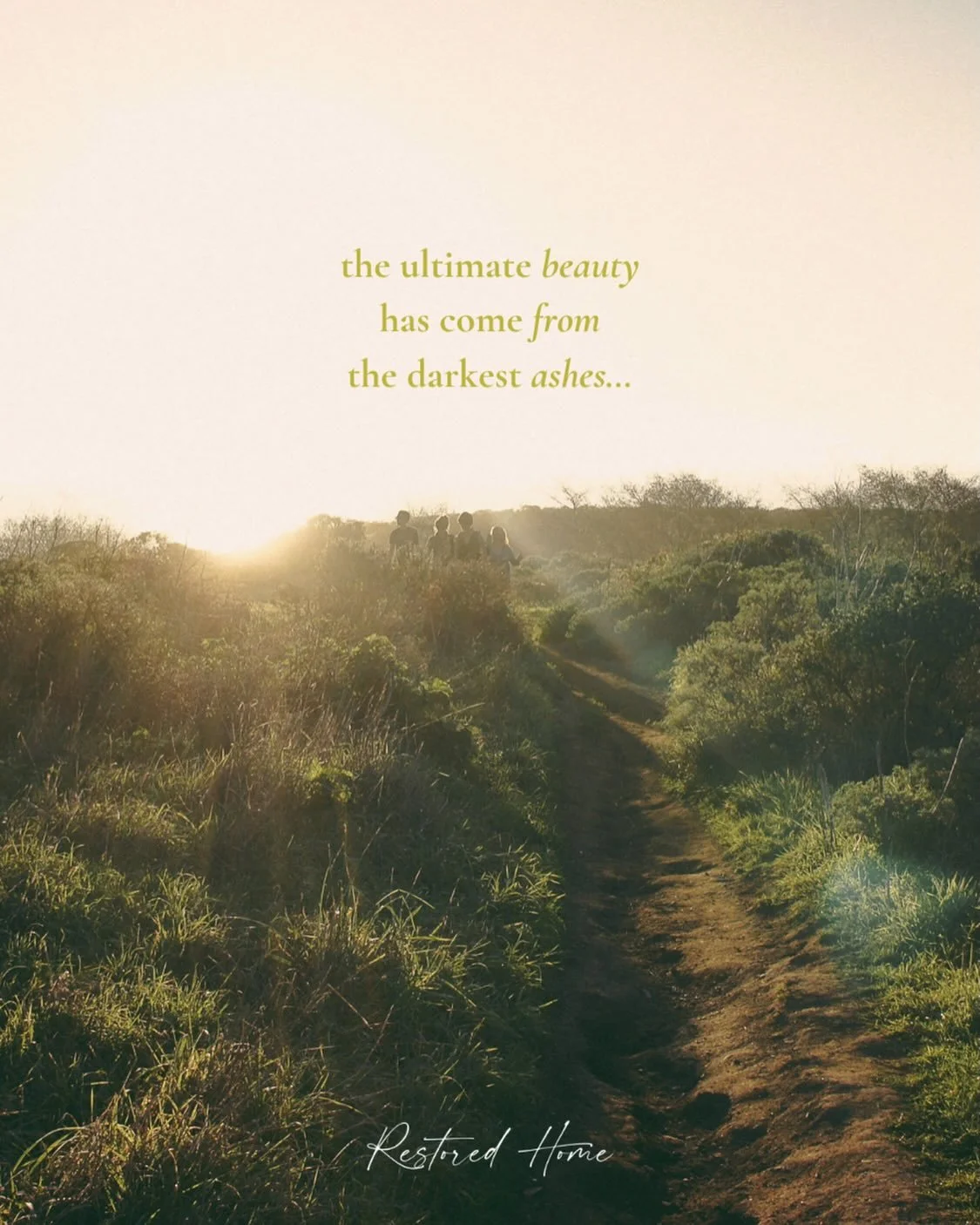 The ultimate BEAUTY 
has come FROM 
the darkest ASHES&hellip;

Happy Resurrection Day, friends. 
:
Let&rsquo;s pause in the messy in-between this month as we welcome the grace of biblical lament into our lives, pushing our hearts towards hope&mdash;
