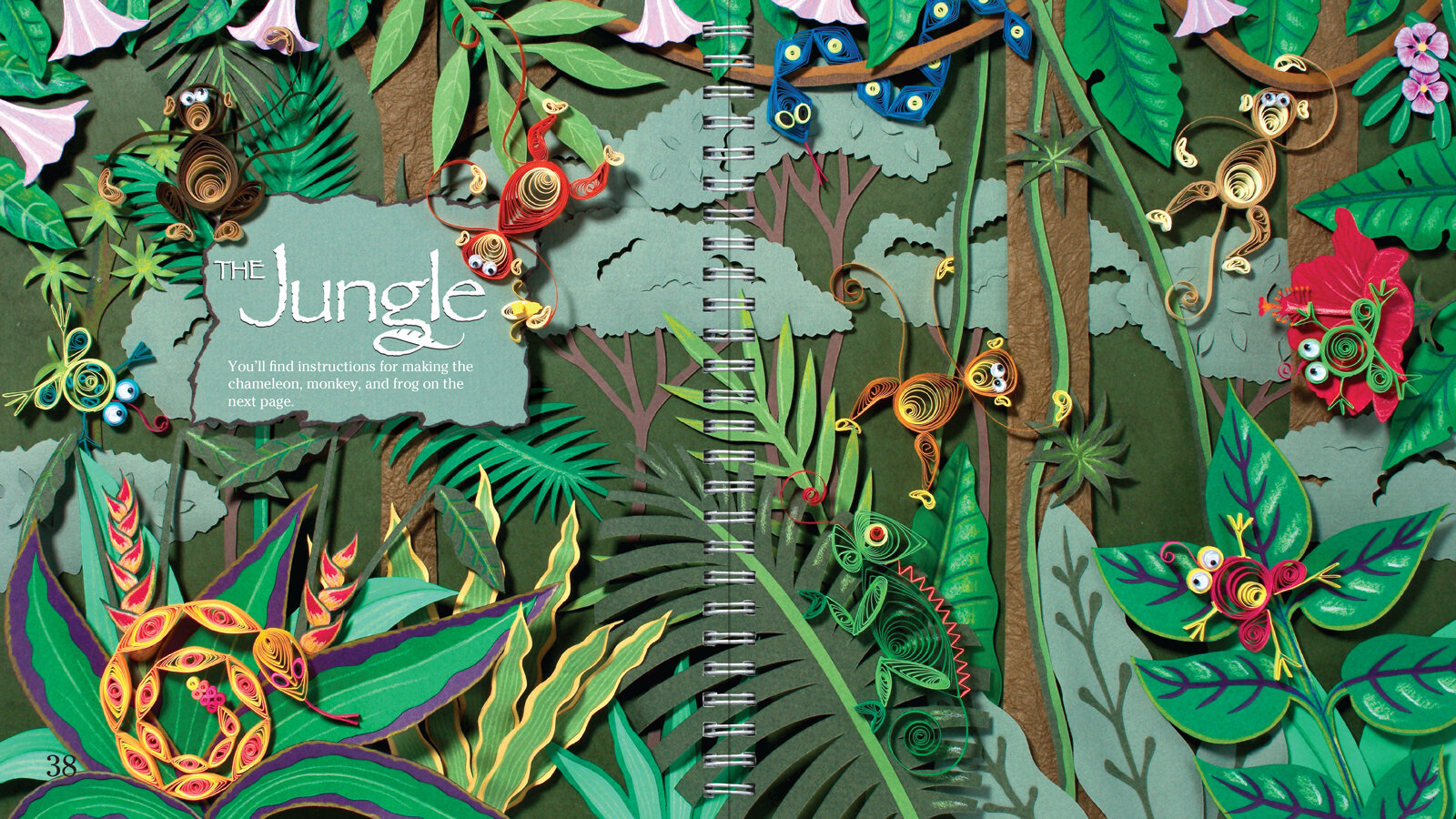 Klutz Book Art Direction: Twirled Paper interior page sample