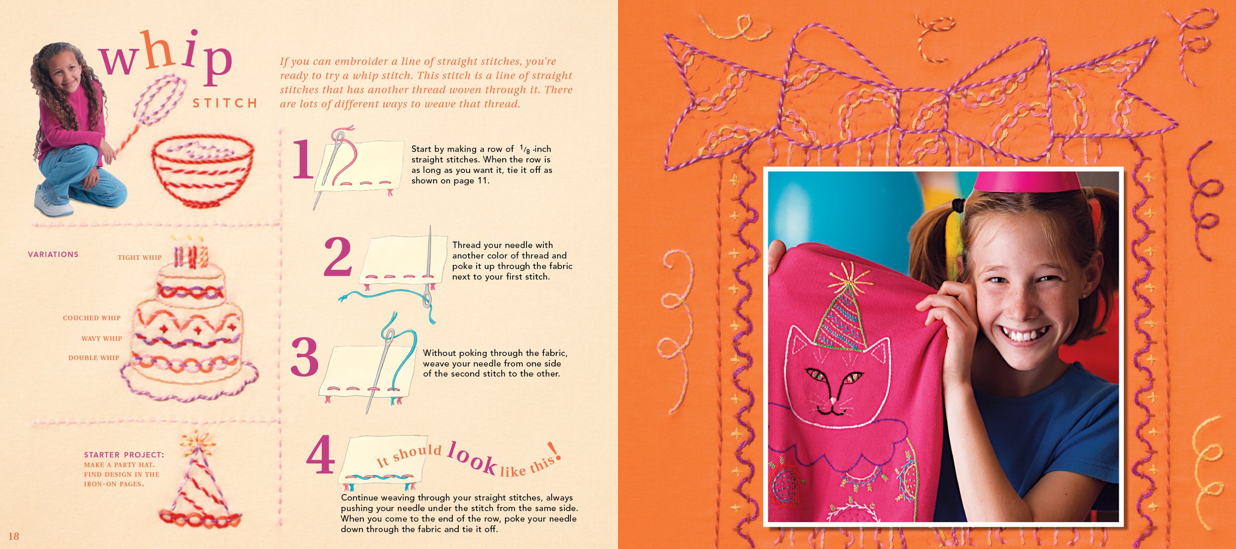 Klutz Book Art Direction: Simple Embroidery interior page