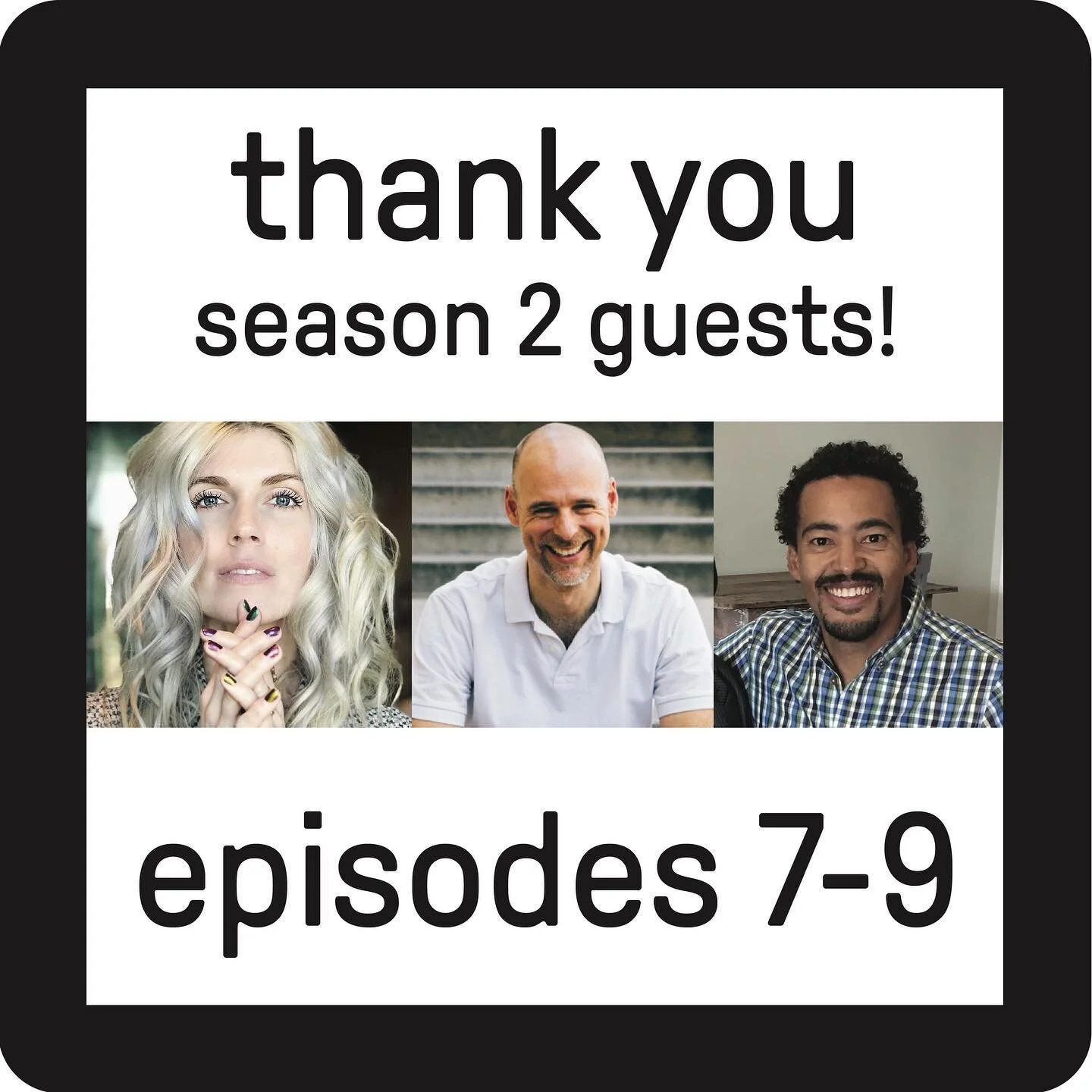 Absolutely loved every guest I had on Season 2 and the open and honest conversations we had. Catch up if you missed one! 
*link in bio