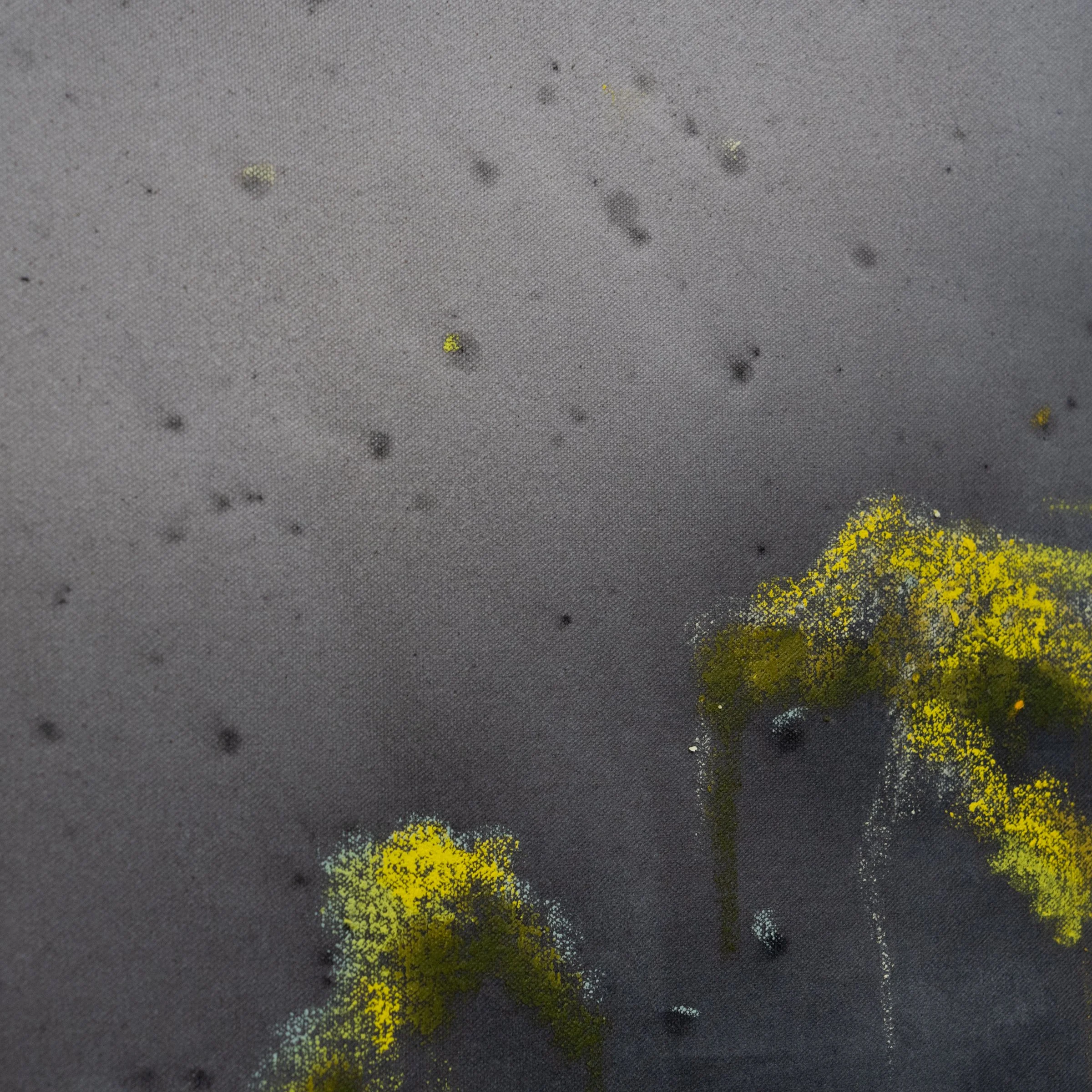 Boundary Layer II (detail), Oil stick and ink on canvas, 81x163cm / 32x64in, 2026