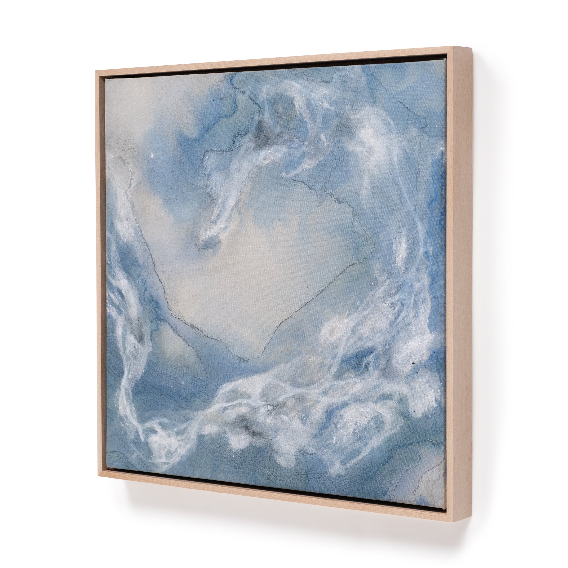 Charybdis II, ink and pigment on canvas, 60x60cm / 24x24in, 2026