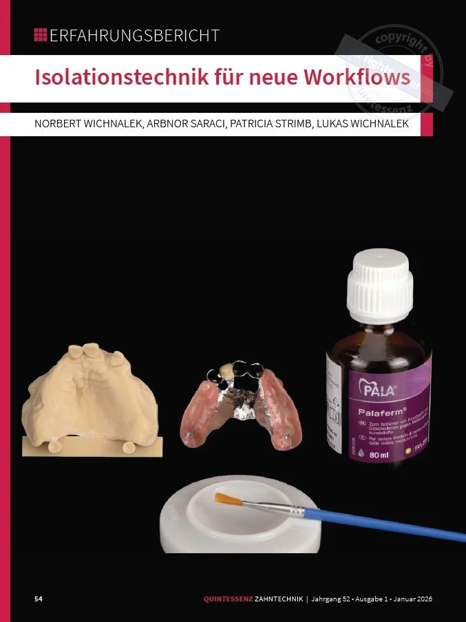 Quintessenz Zahntechnik 01/2026 - Isolationstechnik für neue Workflows