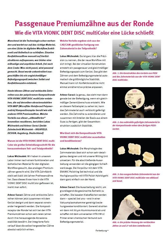 Dentagen 04/2023 - Passgenaue Premiumzähne aus der Ronde