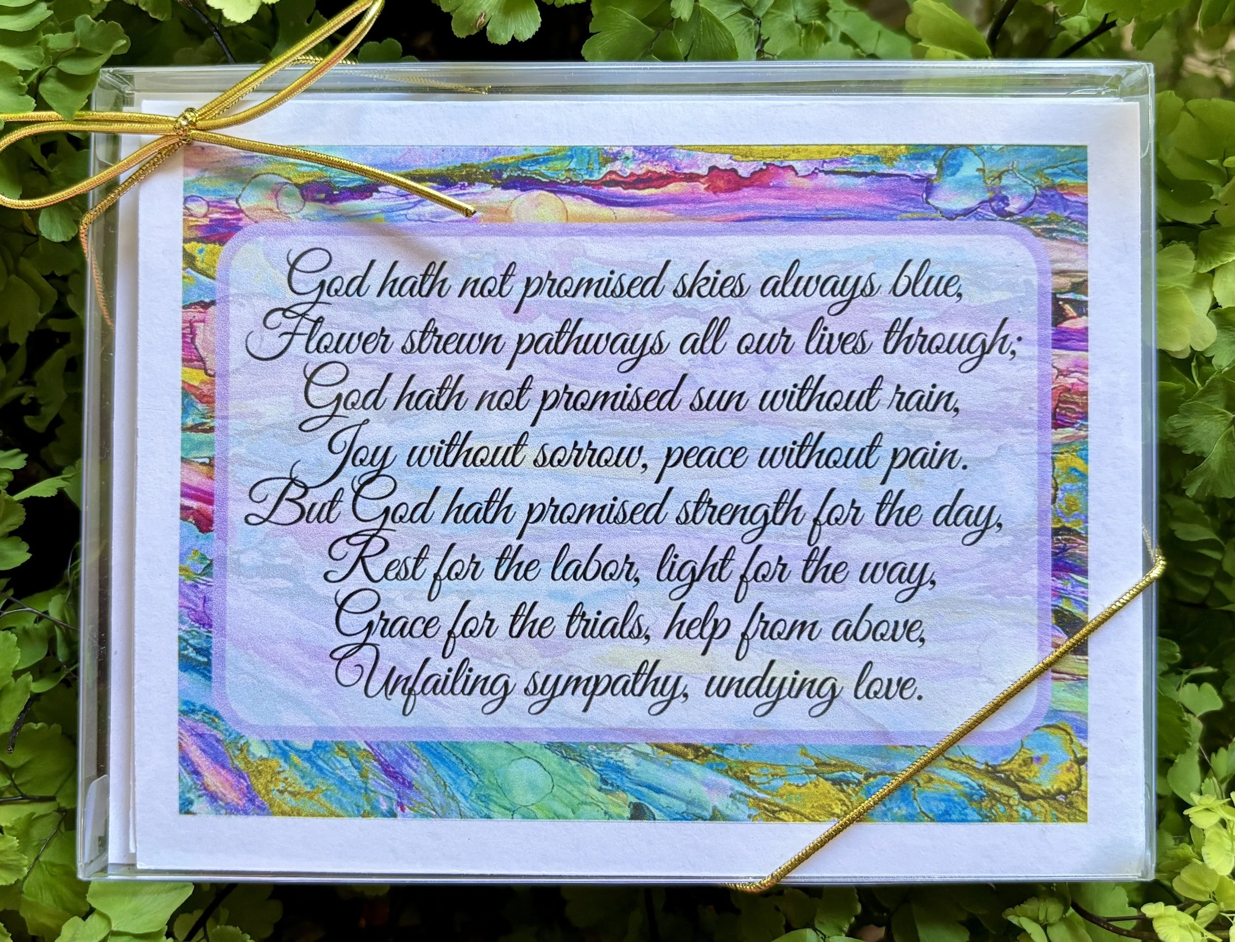 God Hath Not Promised Note Cards