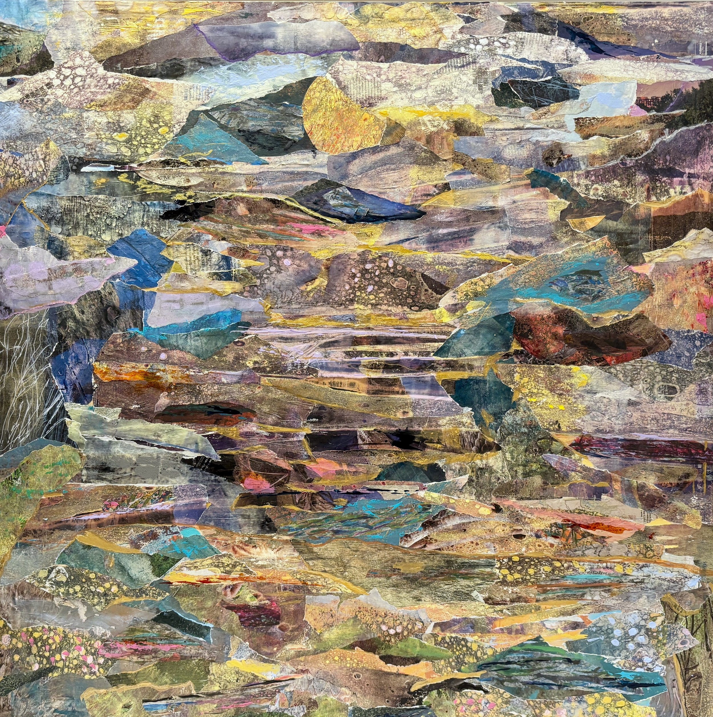 Bridge to Forever | 30x30 Original Mixed Media Artwork