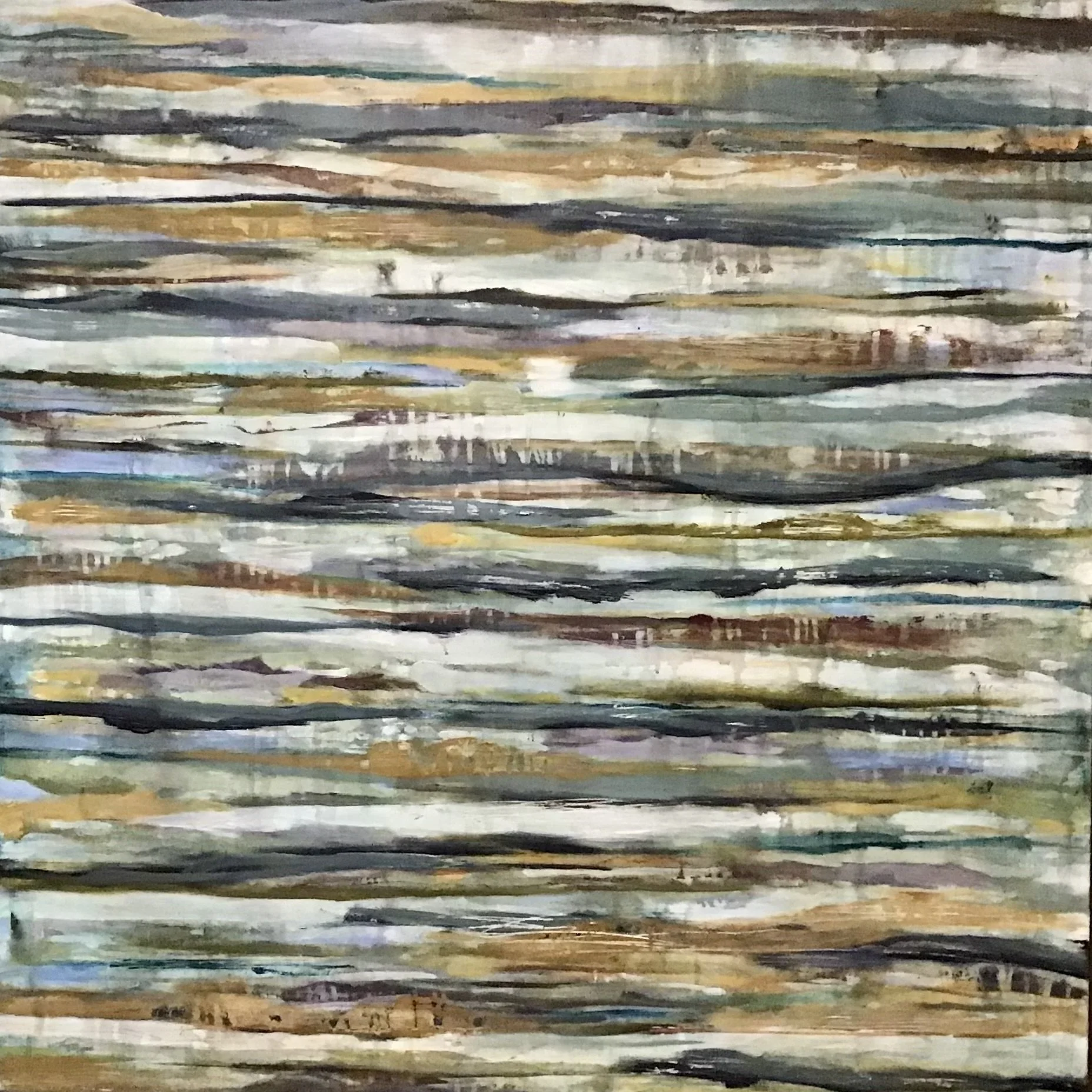 Abstract artwork from the Journey Series by Beth LaPenna, exploring movement, connection, and personal narrative through layered color, rhythm, and form.