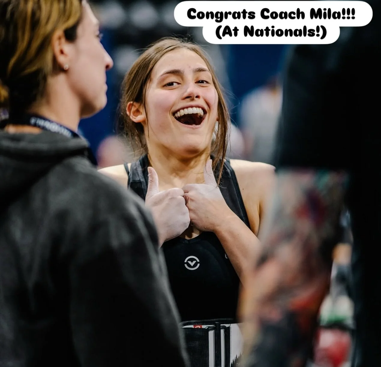 Congrats to Coach Mila! She has been training hard and dedicating herself to lifting for a while now and her hard work and determination have paid off as she just completed her first nationals! #ngcproud
