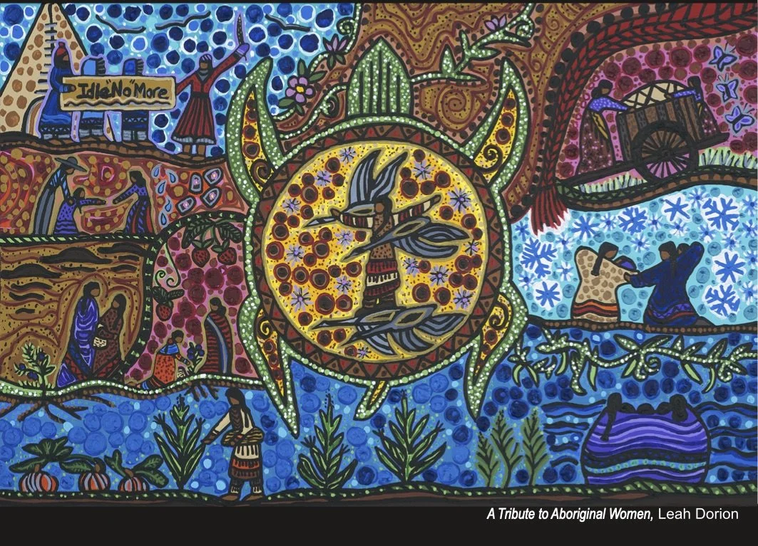 Interactive paintings by Leah Dorion