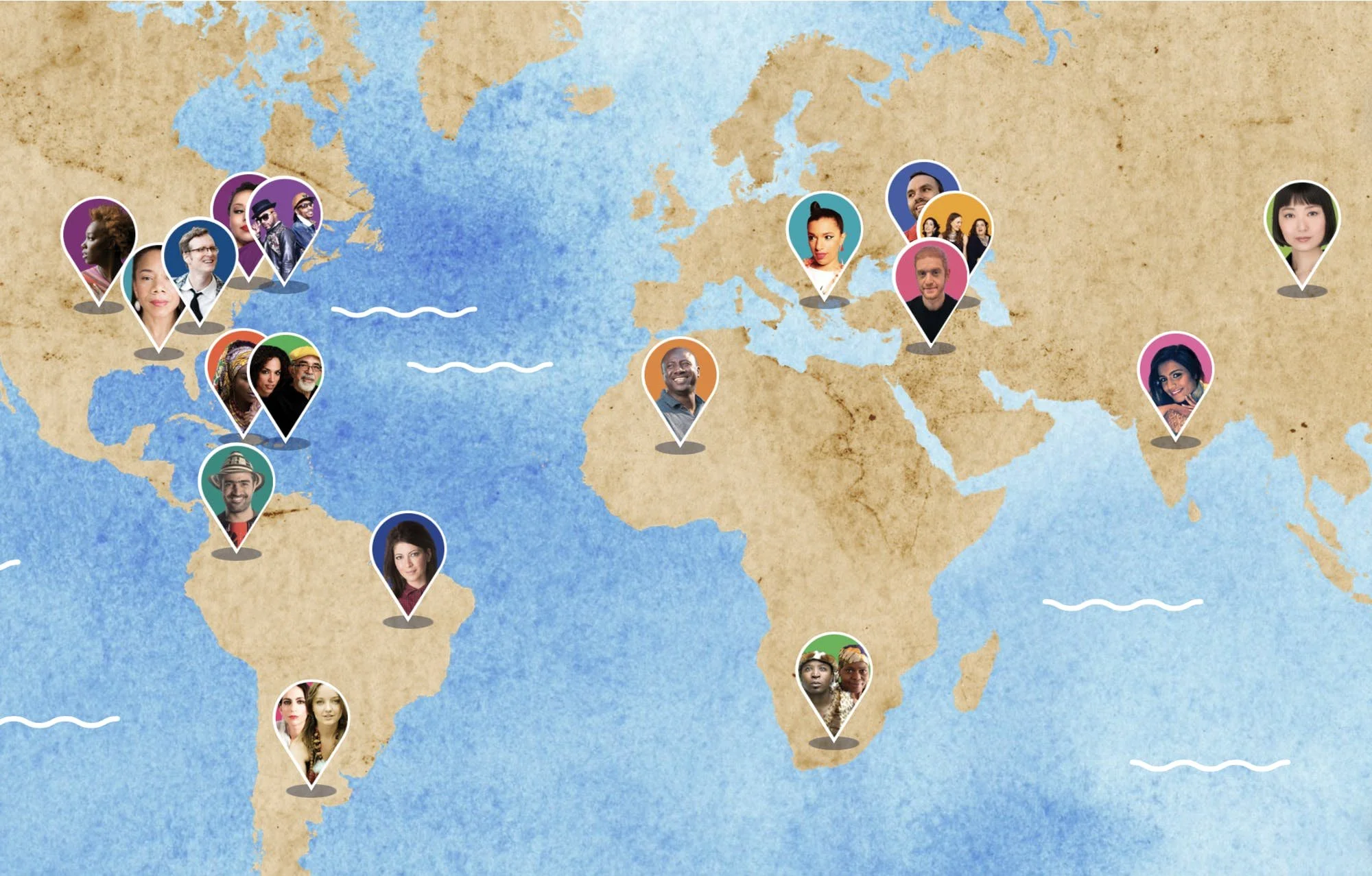 Musical Explorers Interactive Map