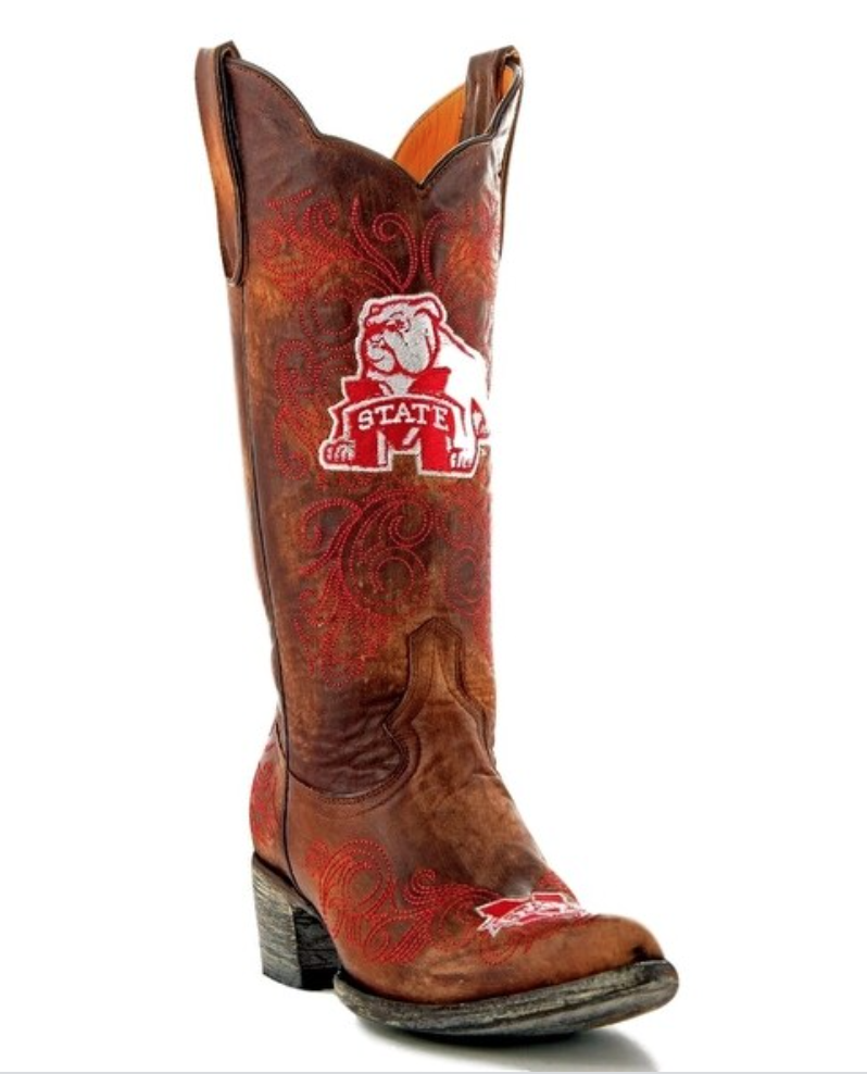 Gameday Boots Womens Ladies Mississippi State Cowboy Boots — Trail West Nashville