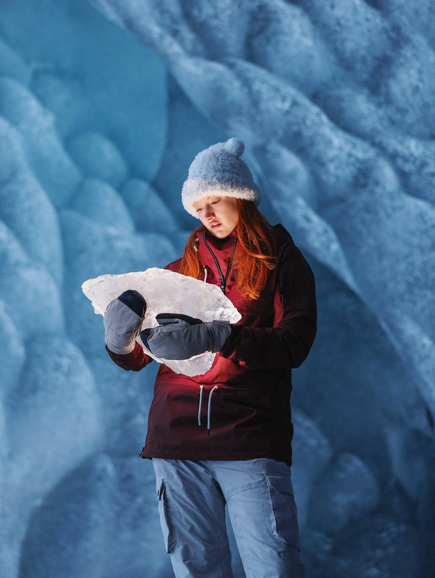 Ice palace 💎✨

Snowshoed 6 miles through Alaskan backcountry just to get to go play Frozen IRL hehe ❄️😝

But really, this ice cave was absolutely stunning. Winter adventures always seem so hard at first because, well, they&rsquo;re really cold, ha!