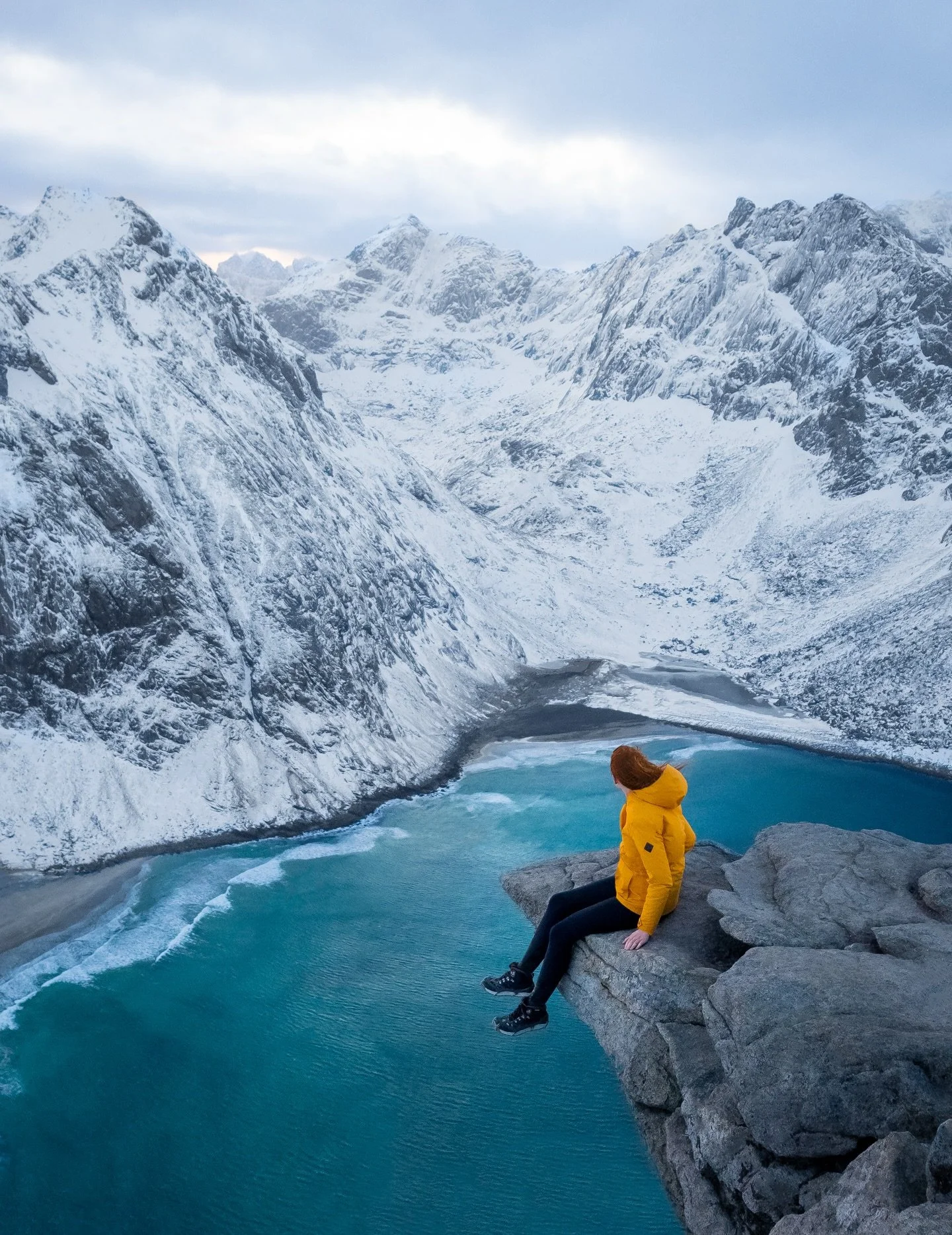 Where mountains meet the sea.

The Lofoten Islands are such a wild winter destination with fresh snow, so far removed from the rest of the world in the Arctic Circle.

This trip was a loooong time ago now haha but one I&rsquo;ll always remember!

Pho