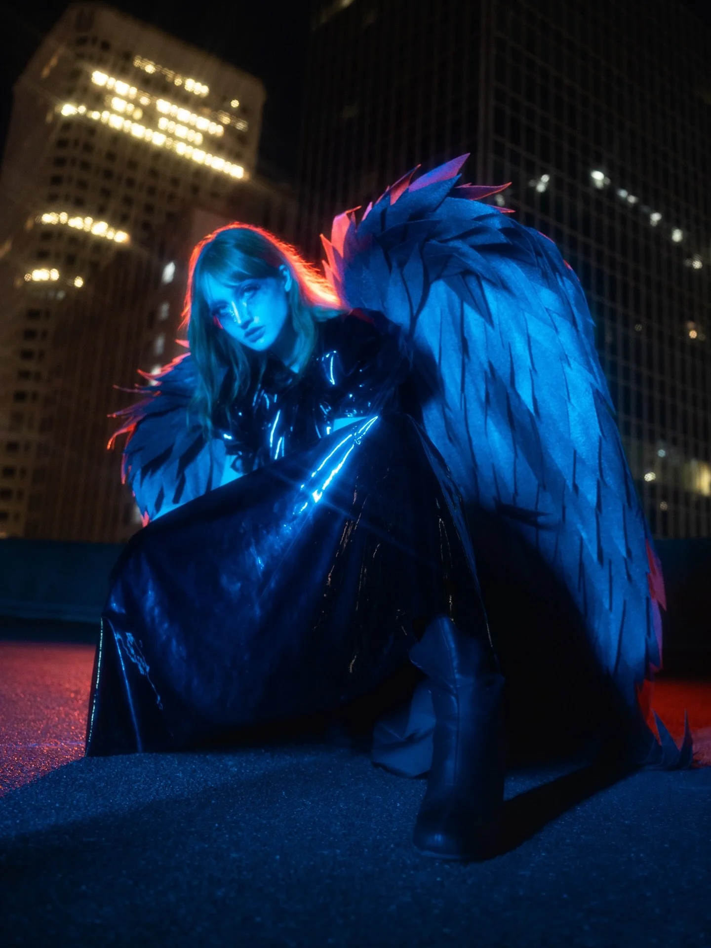 Fallen angel 🥀🪽

I don&rsquo;t know about you guys, but creatively, I&rsquo;ve always been more drawn to darker, edgier themes than happy and pretty ones. With this concept I got to completely run away with that&hellip;this may be the edgiest, weir