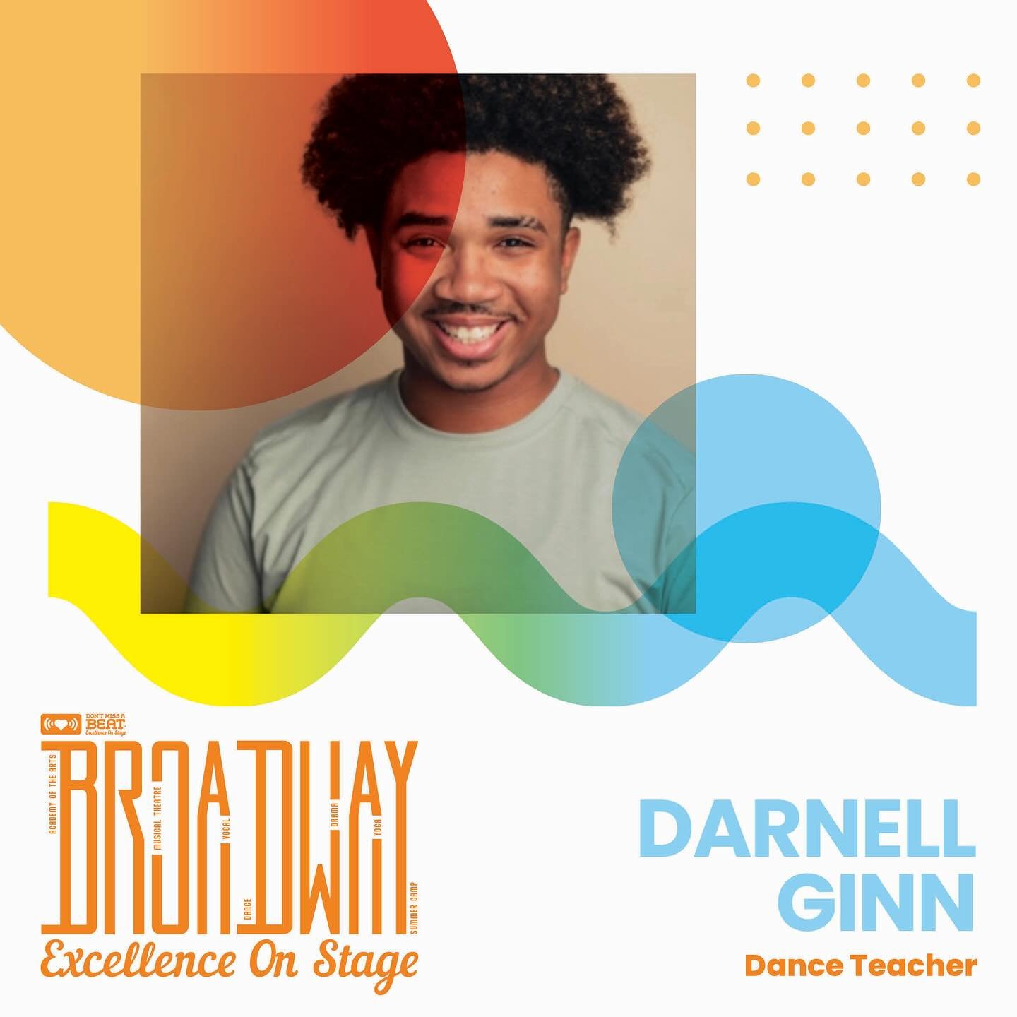 NEW DANCE TEACHER! 🕺 

Thrilled to welcome a wonderful new talent and student from @floridaatlantic to DMAB this summer in our dance department! He is an alum of Douglas Anderson and brings a fresh new energy to our team!
#dontmissabeatjax #broadway