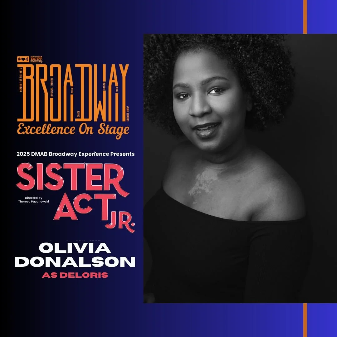 DMAB CAST ANNOUNCEMENT!

We&rsquo;re beyond excited to announce and welcome Broadway artist Olivia Donalson to the sisterhood as Deloris Van Cartier.

Our 2025 season of shows has included partnerships with select &ldquo;Broadway&rdquo; guest artists