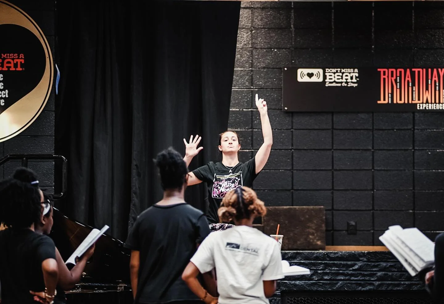 Ms. Theresa in Director Mode.

#sisteractjr 
#dontmissabeatjax 
#musicaltheatre 
#broadwayexperiencejax