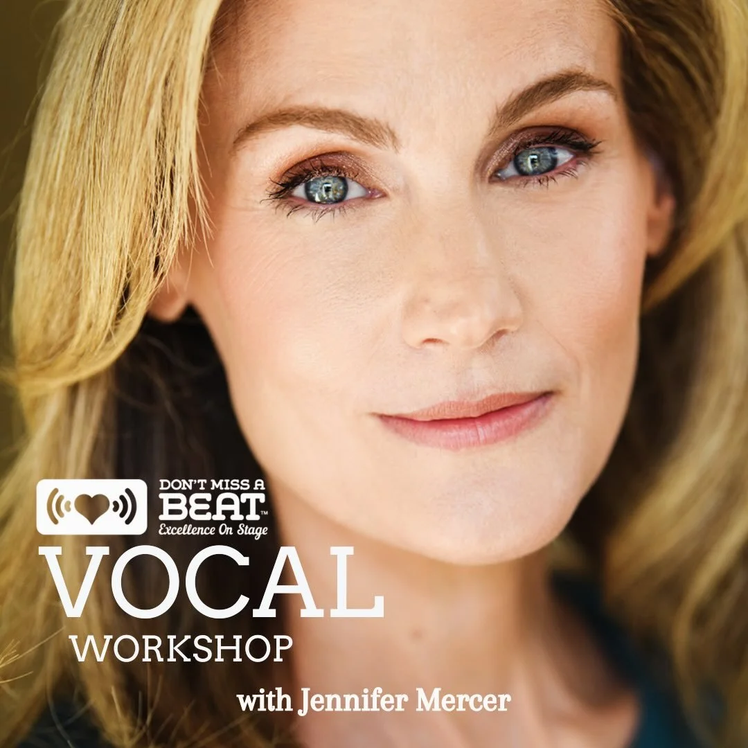 We are THRILLED to welcome Jennifer Mercer to DMAB this week to lead our students in a vocal workshop.

Jen has degrees in both Theatre and Vocal Performance and attended Circle in the Square Theatre School (NY). She has worked professionally for ove