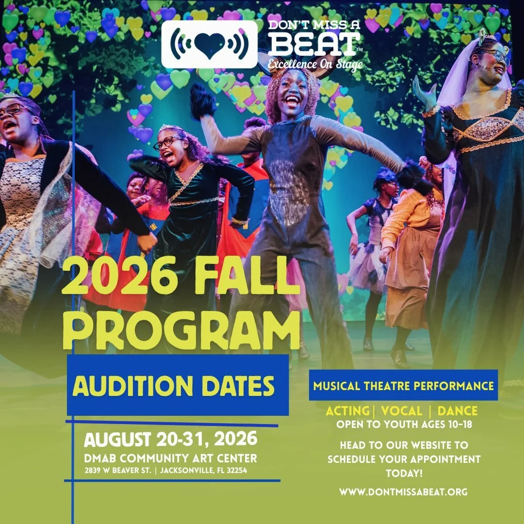 The Countdown is On! 

Now is your chance to audition for our 
Fall Program Session.

Auditions and registration will begin on August 20th and will conclude on August 31st. Please note that auditions are by appointment only, between the hours of 5:00