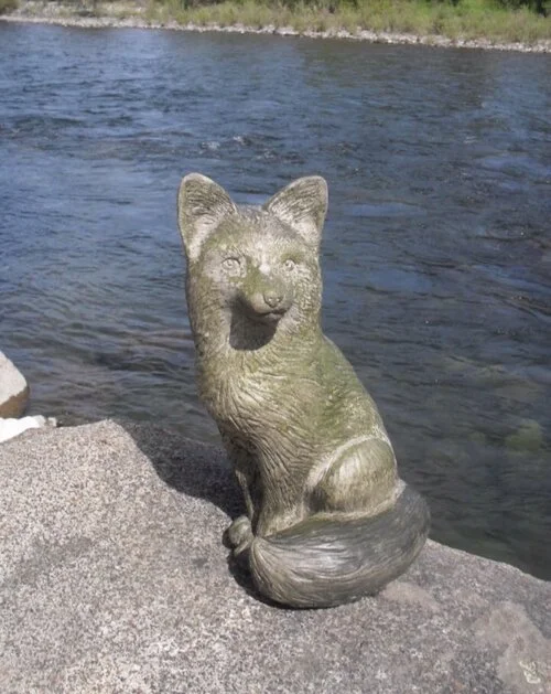 Cast Concrete Fox