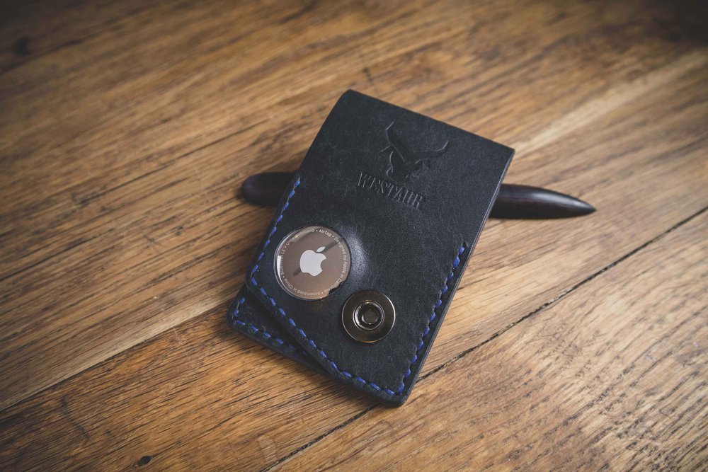 Apple AirTag Wallet - Minimalist AirTag Wallet — Westaur Leather Goods