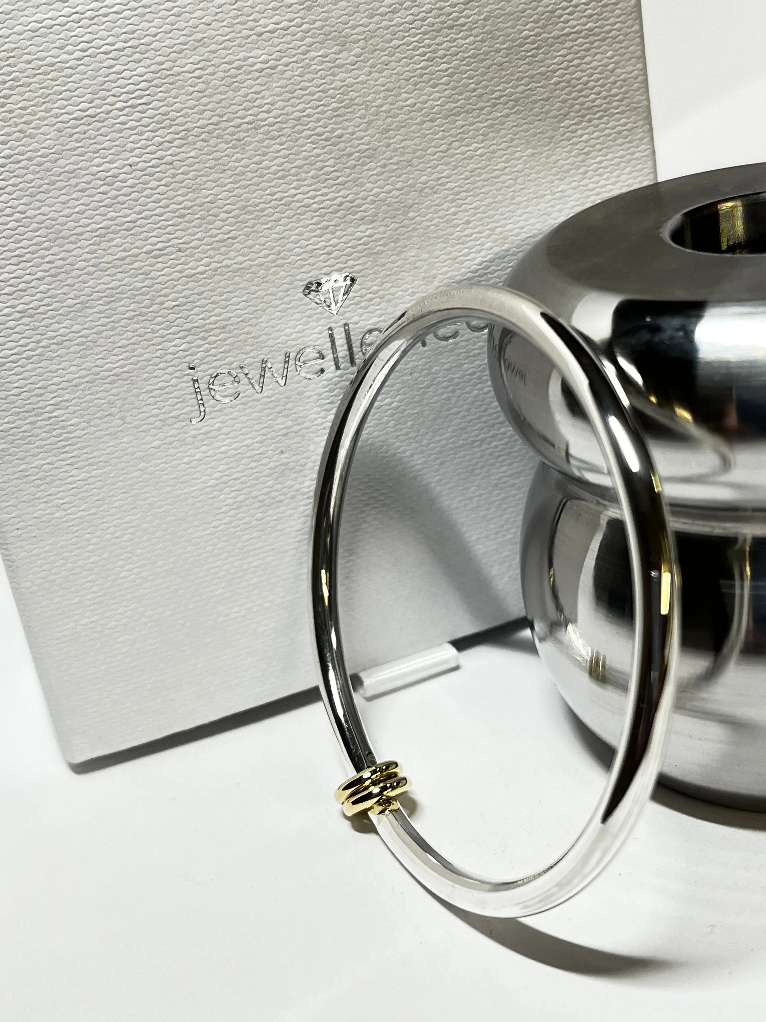 Remodelled Bangle Silver & Gold