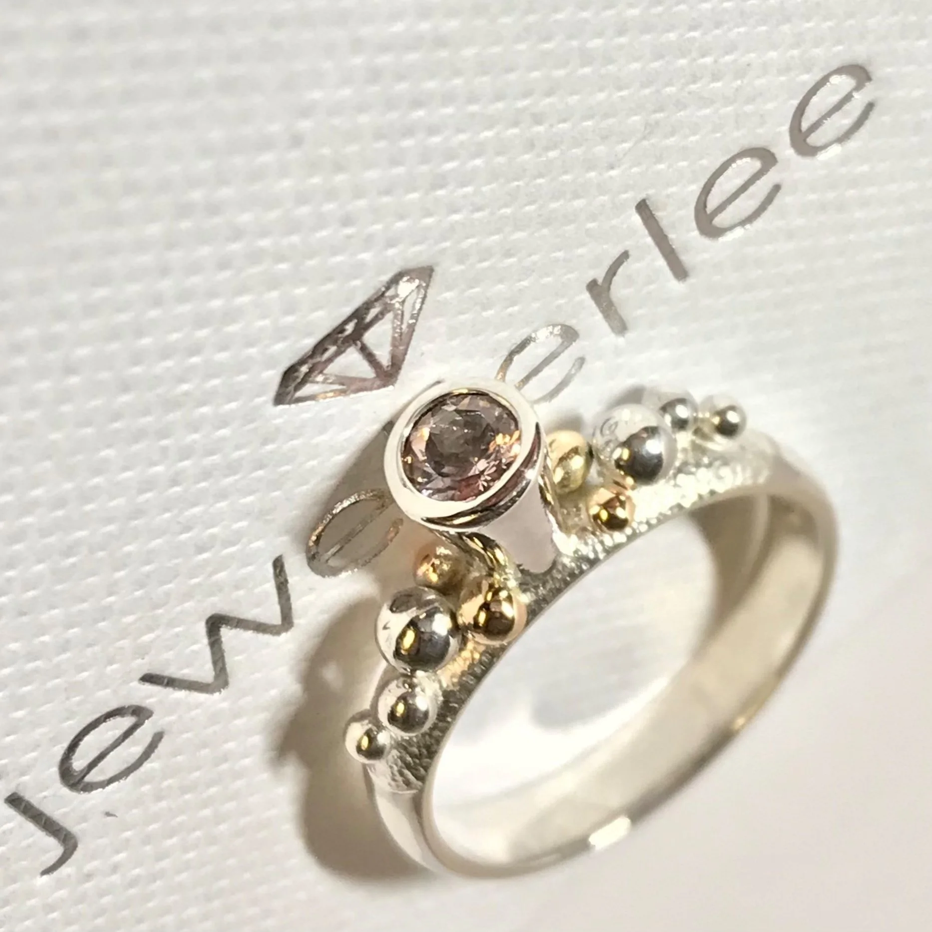 Trumpet Morganite Ring
